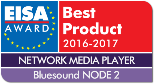Bluesound Node 2 palkittiin EISA Awardeissa